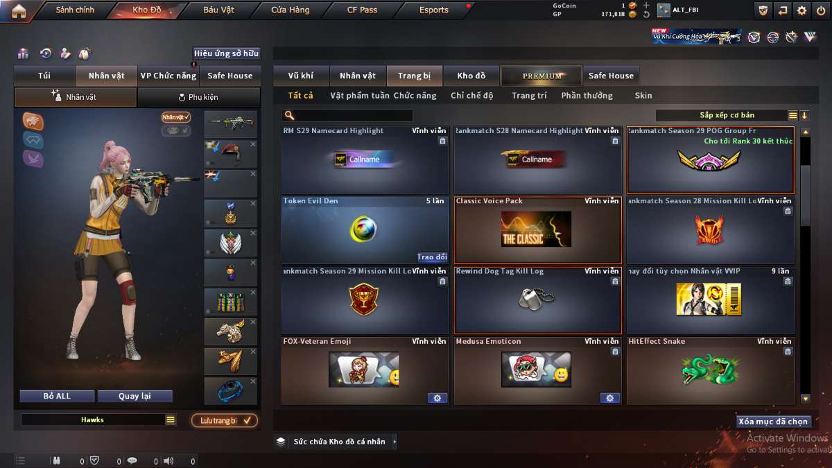 shop acc cf uy tin gia re